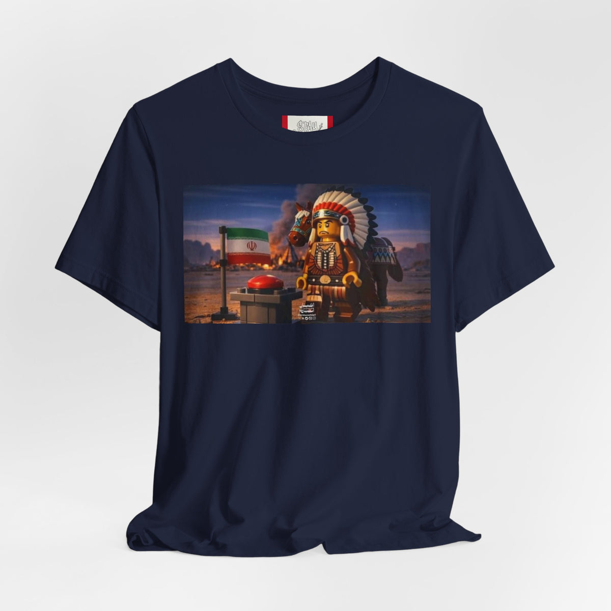 Propaganda T‑Shirt — IRAN LEGOS — USA Invaders