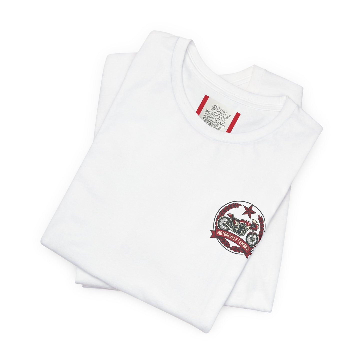Back Print T‑Shirt — MOTORCYCLE FEMINEST