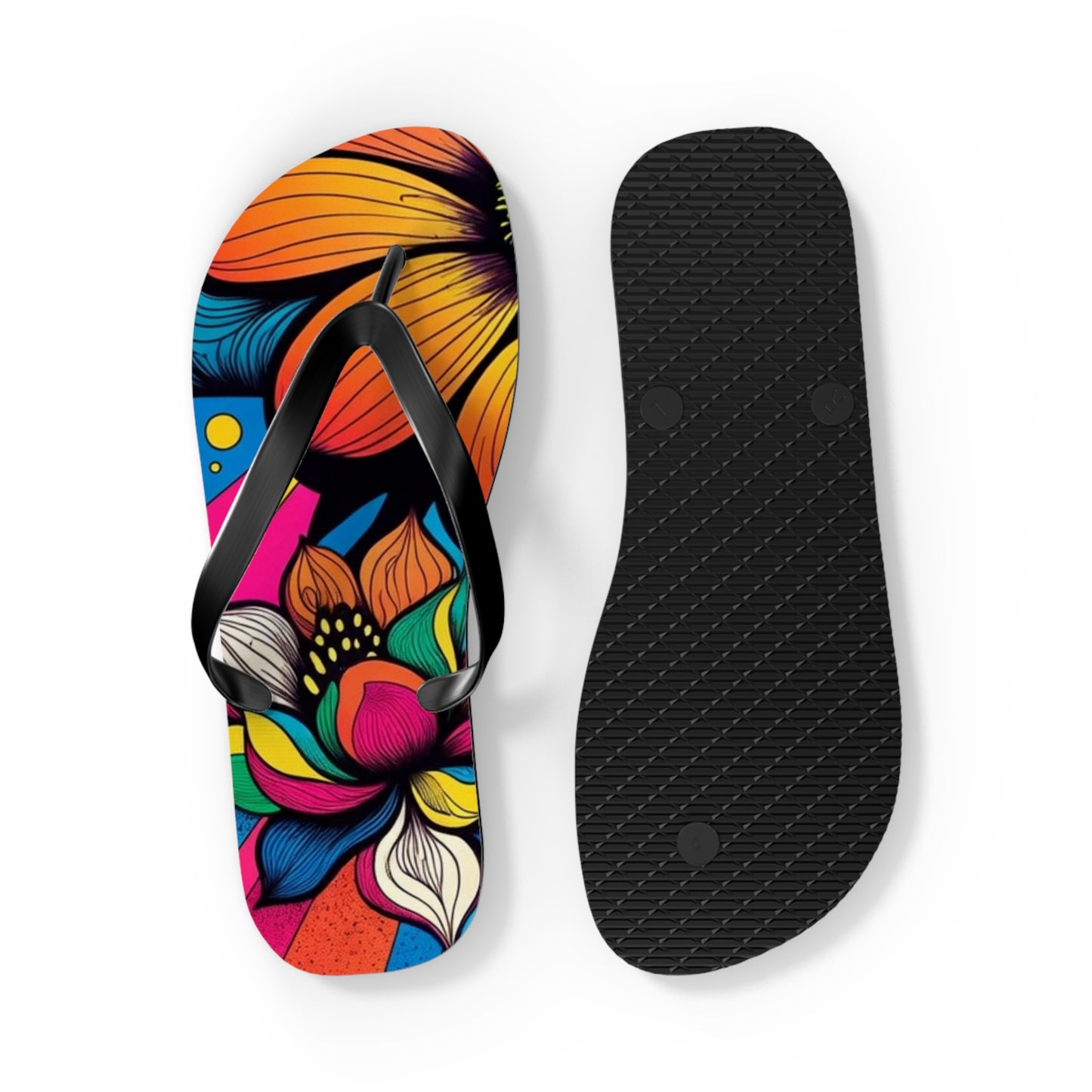 Flower Flip Flops – Retro Vibe