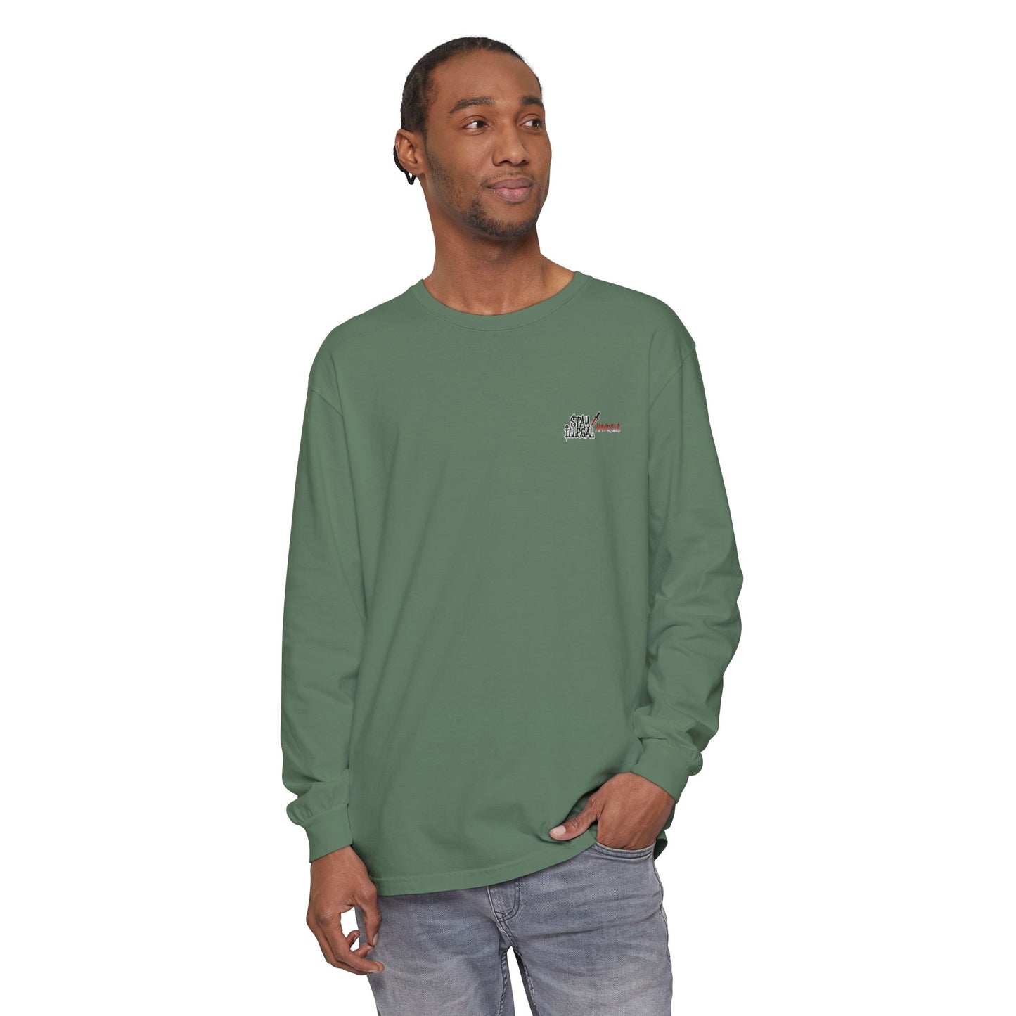Stay Illegal Isignia - Plain Colour Long Sleeve Tee