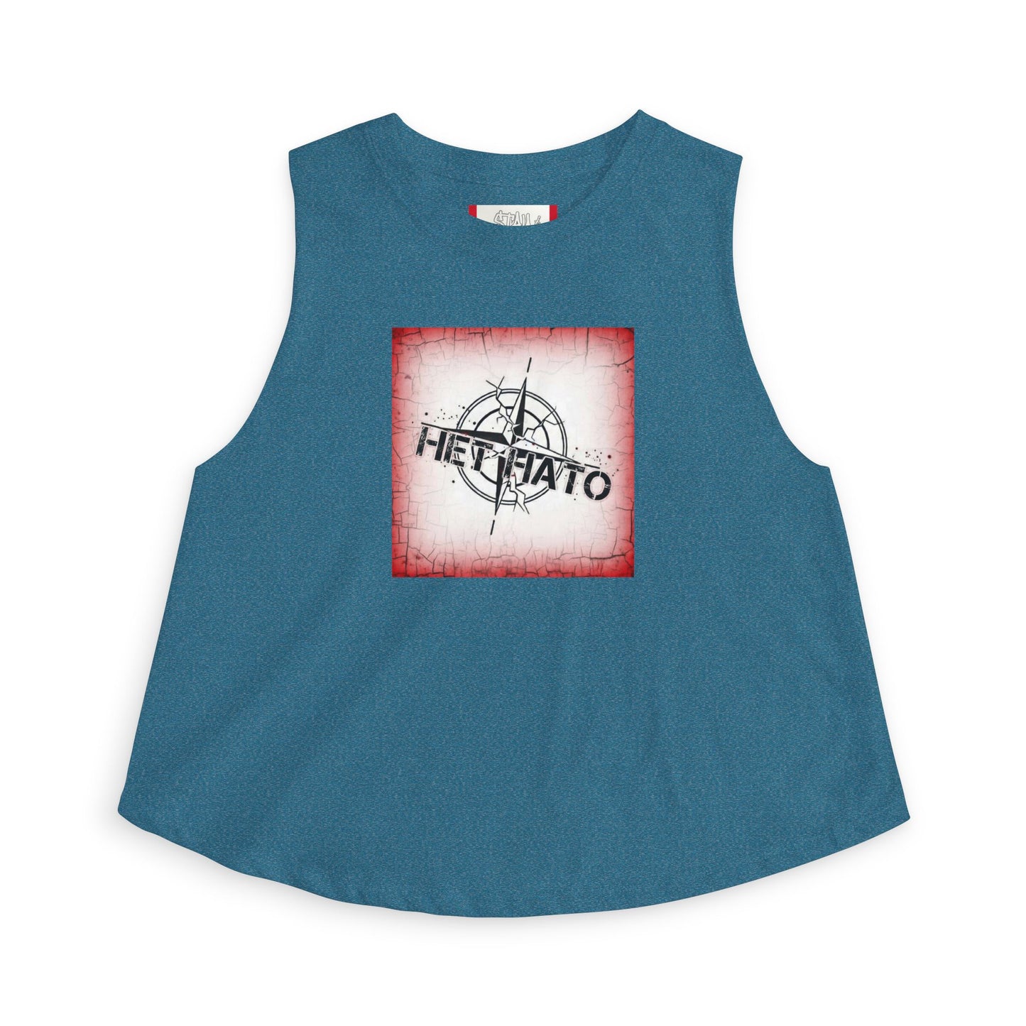 Crop Top — « NON À L'OTAN » Femme ROUGE/Russe