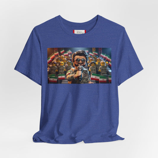 Propaganda T‑Shirt — IRAN LEGOS — IRGC Crowd Control