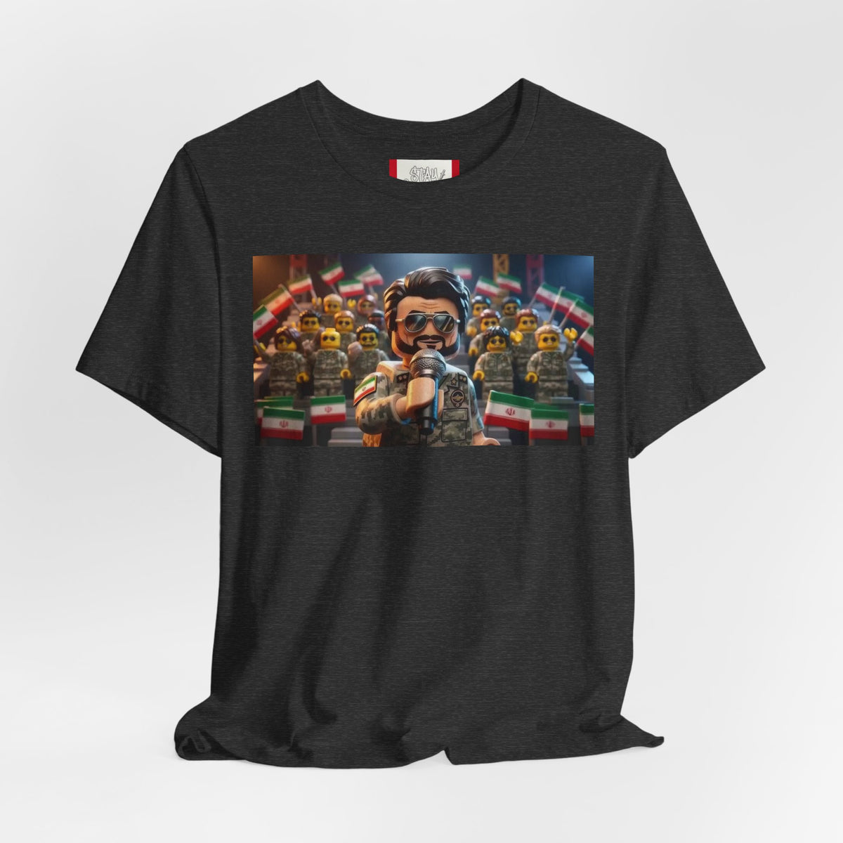 Propaganda T‑Shirt — IRAN LEGOS — IRGC Crowd Control