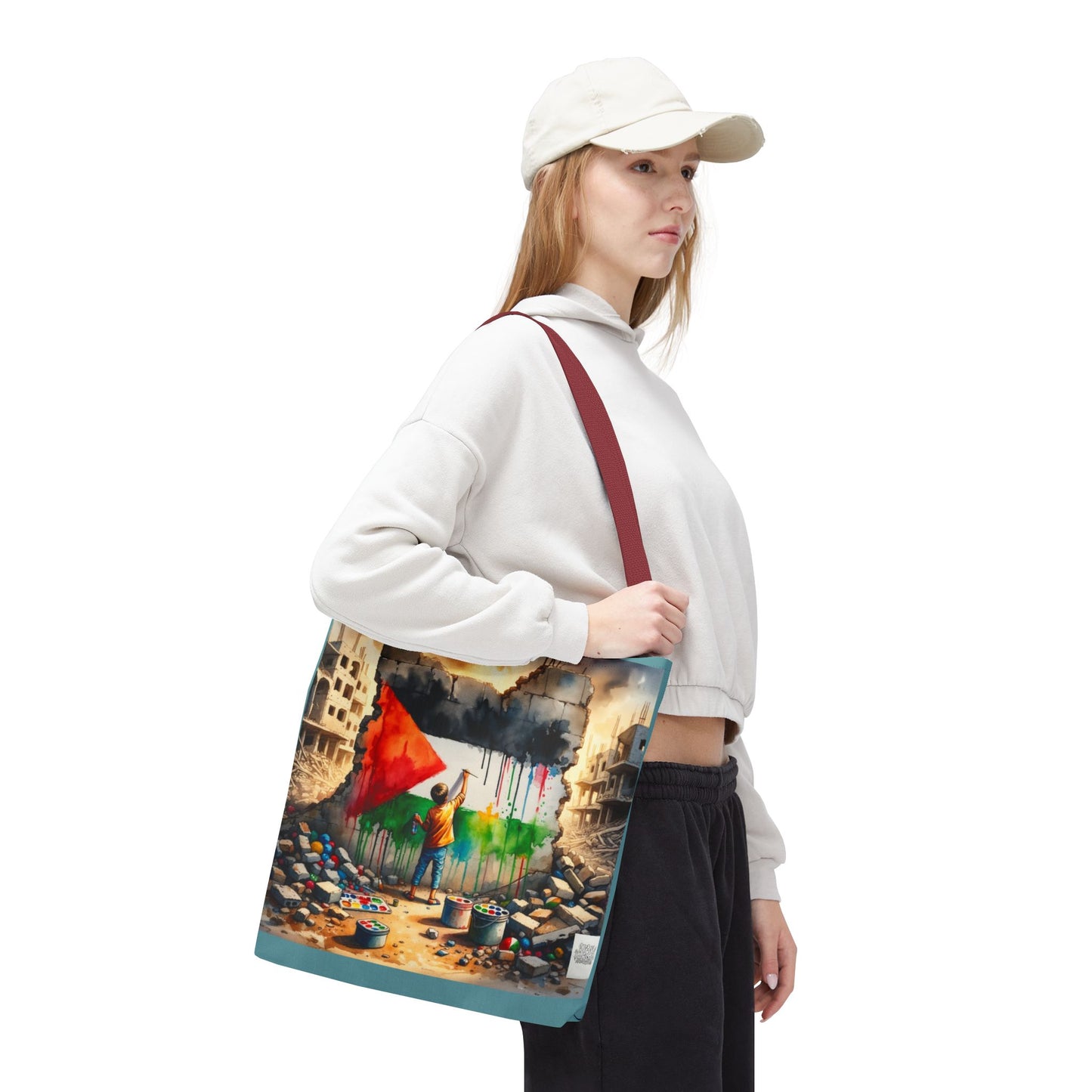 Bolso de hombro Tote — Palestine Paint