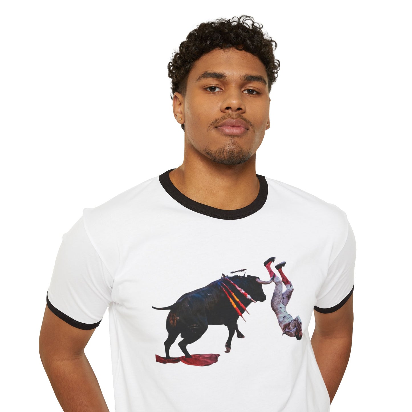 Stay Illegal Ringer T-Shirt — Spanish Bull Horns