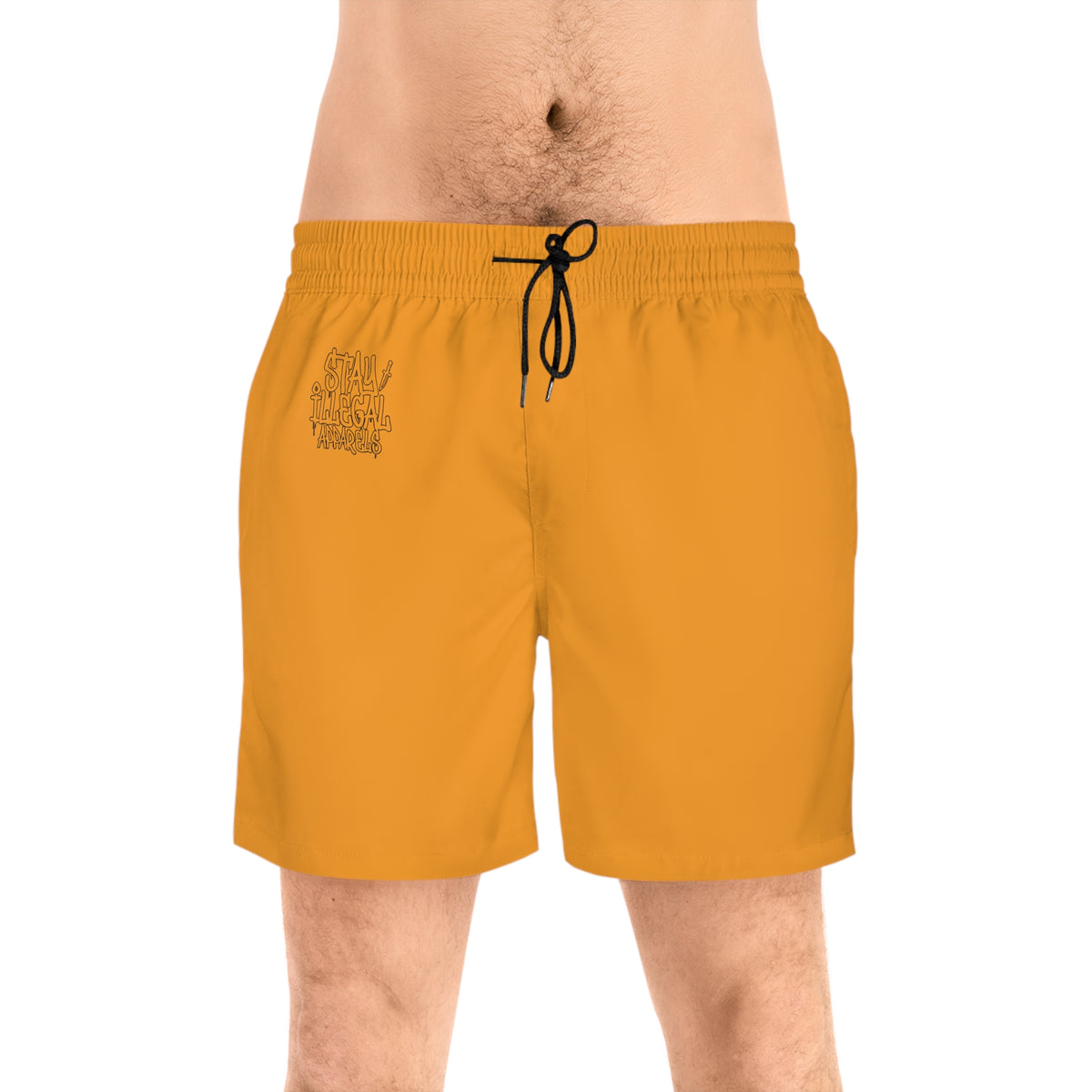 Plain Insignia - Stay Illegal Men's Mustard Swim Shorts