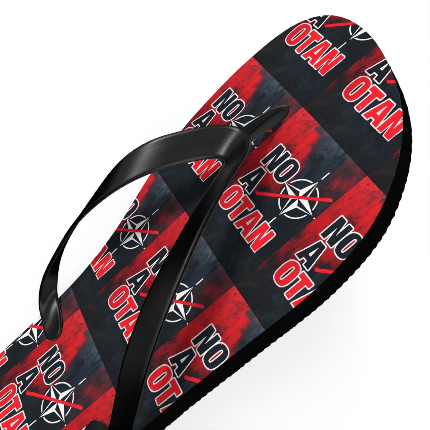 NO A OTAN Flip Flops – Red Protest