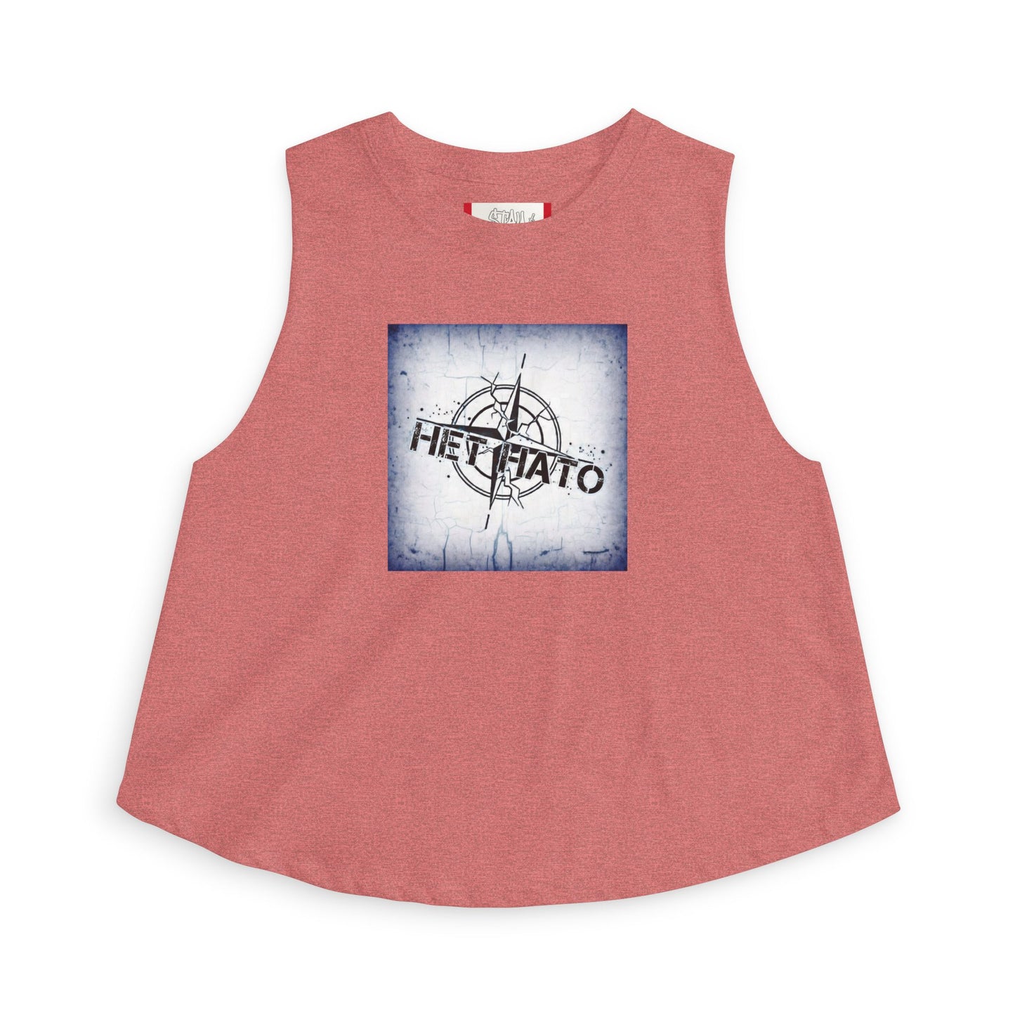 Crop Top — Femme BLEU "NON à l'OTAN"/Russe
