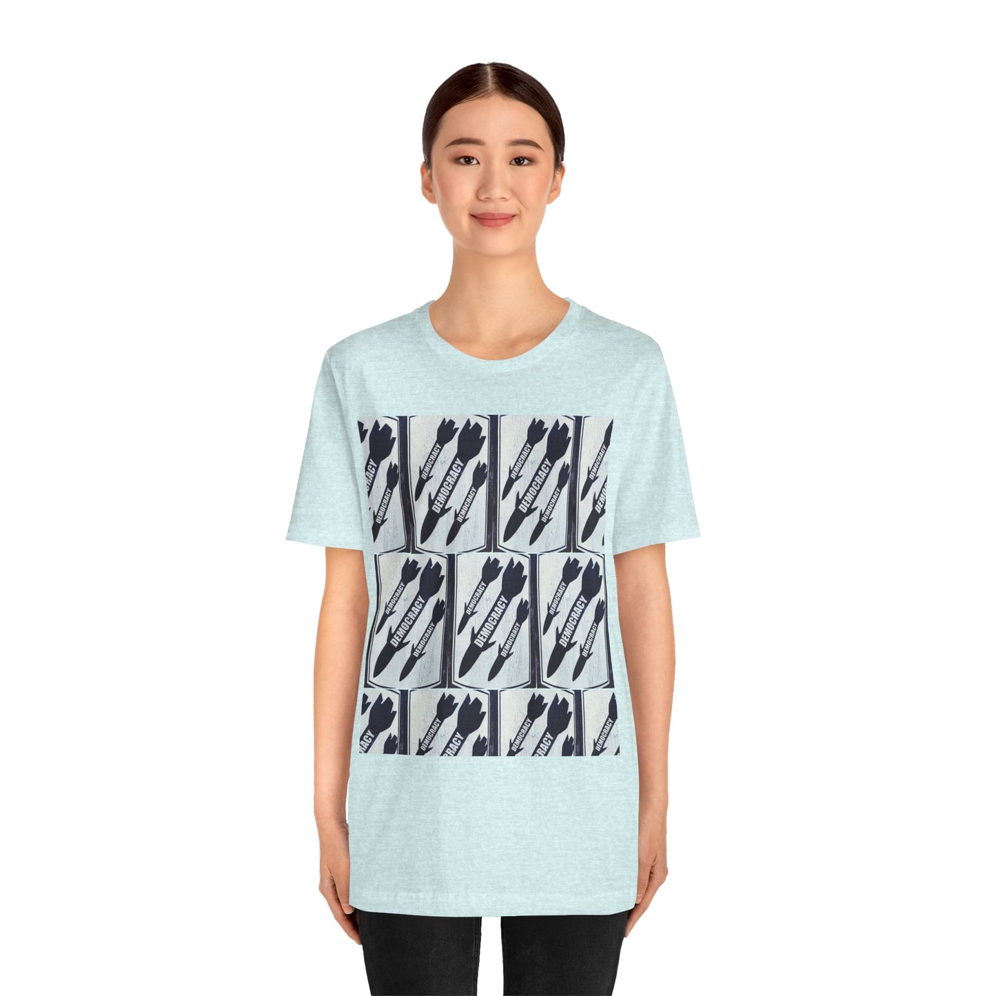 Protest T‑Shirt — DEMOCRATIC MISSILES