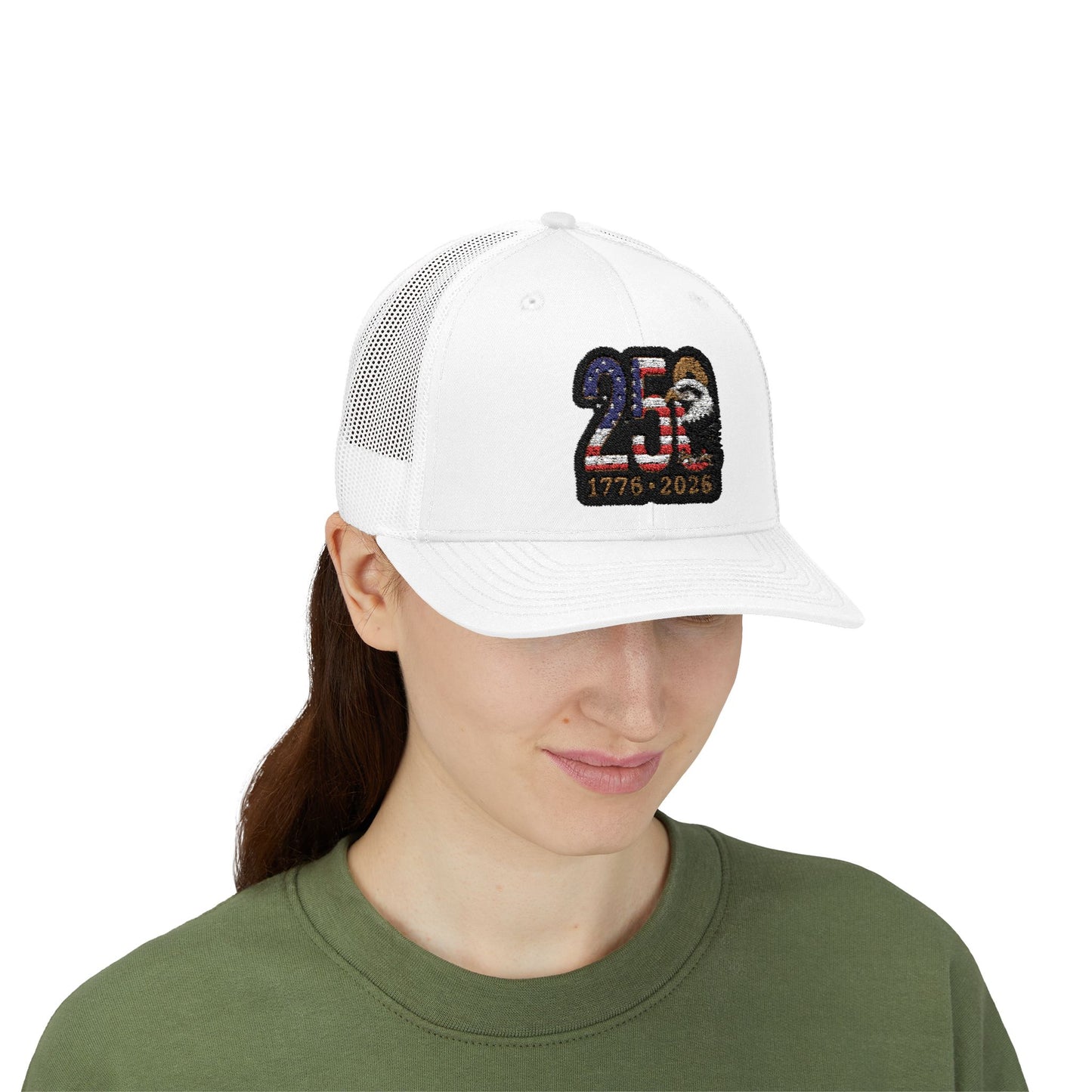 Stay Illegal Trucker Cap — USA 250th Anniversary Eagle Patch