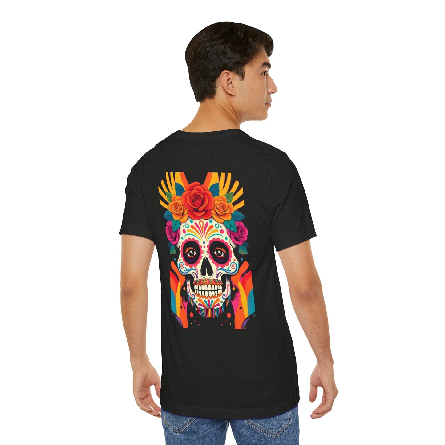 Black Colletion T‑Shirt — Mexican Bearded Skull