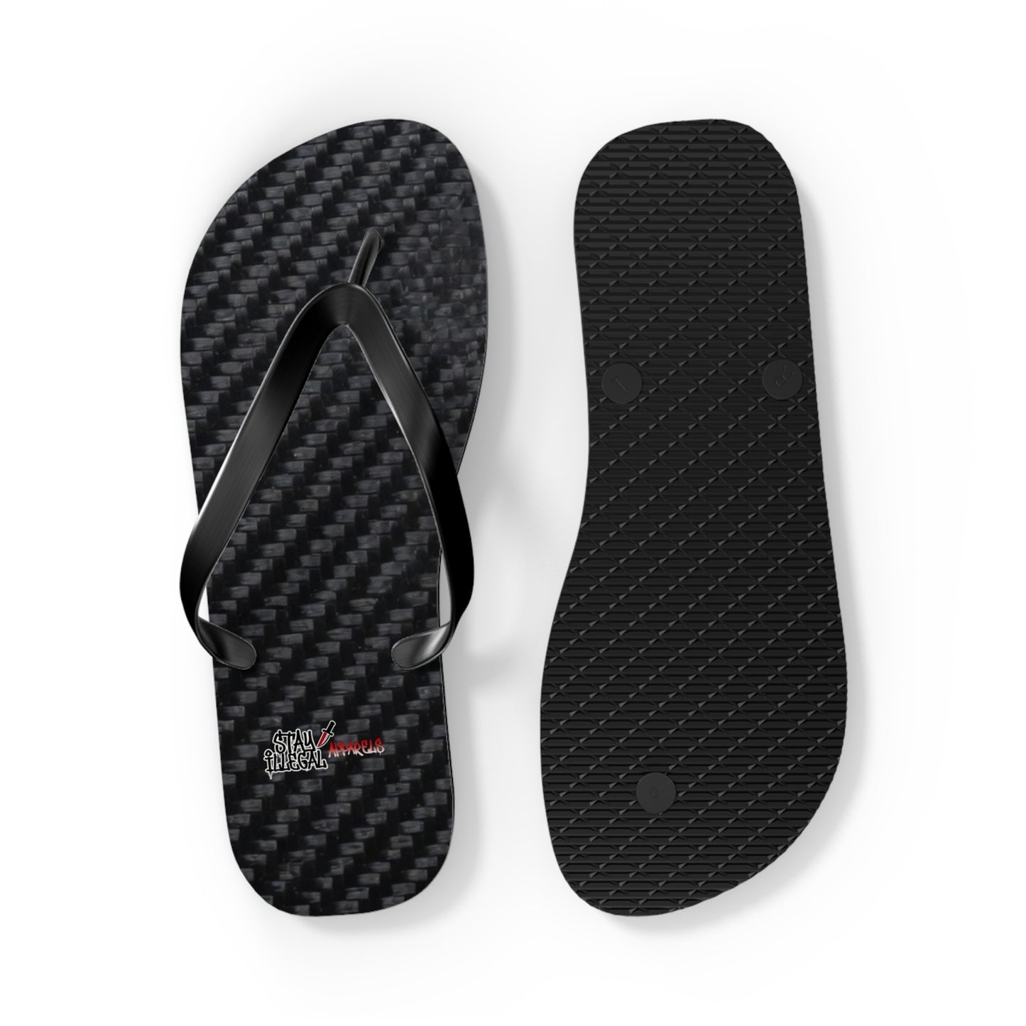 Carbon Fibre Flip Flops – Stay Illegal Black