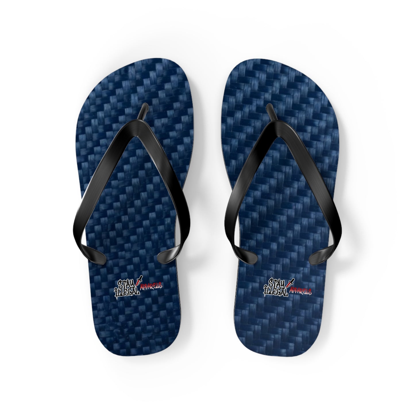 Carbon Fibre Flip Flops – Stay Illegal Blue