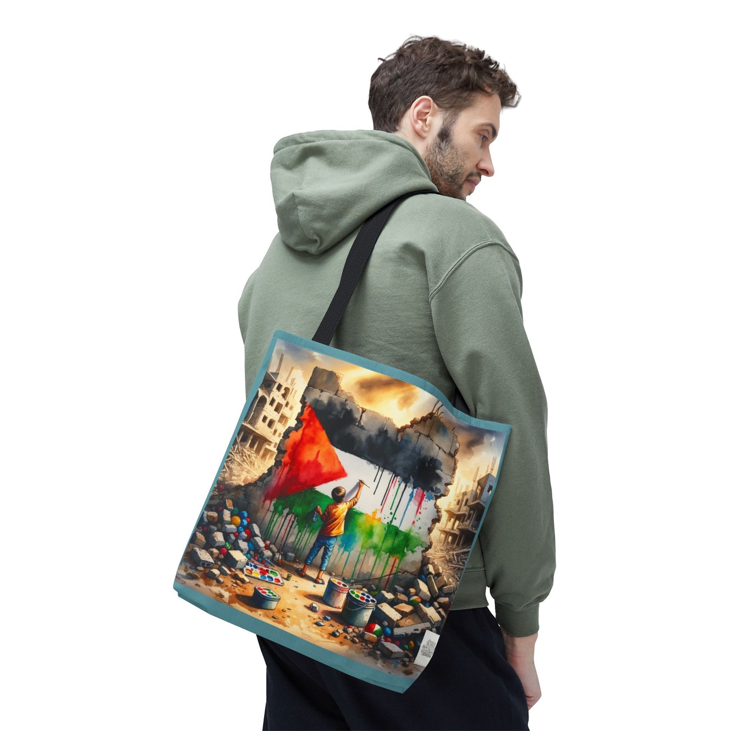 Bolso de hombro Tote — Palestine Paint