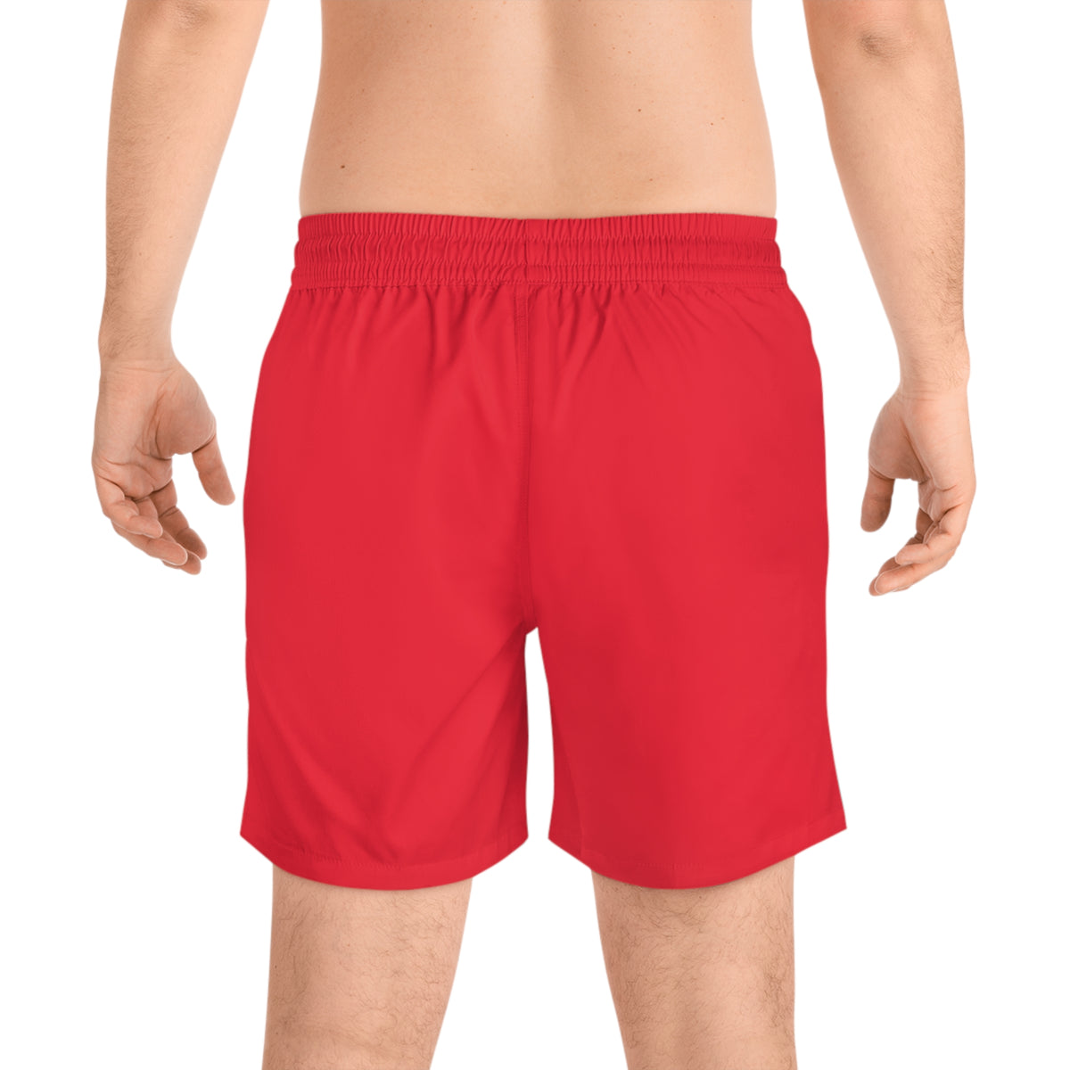 Plain Insignia - Stay Illegal Men's Red Swim Shorts