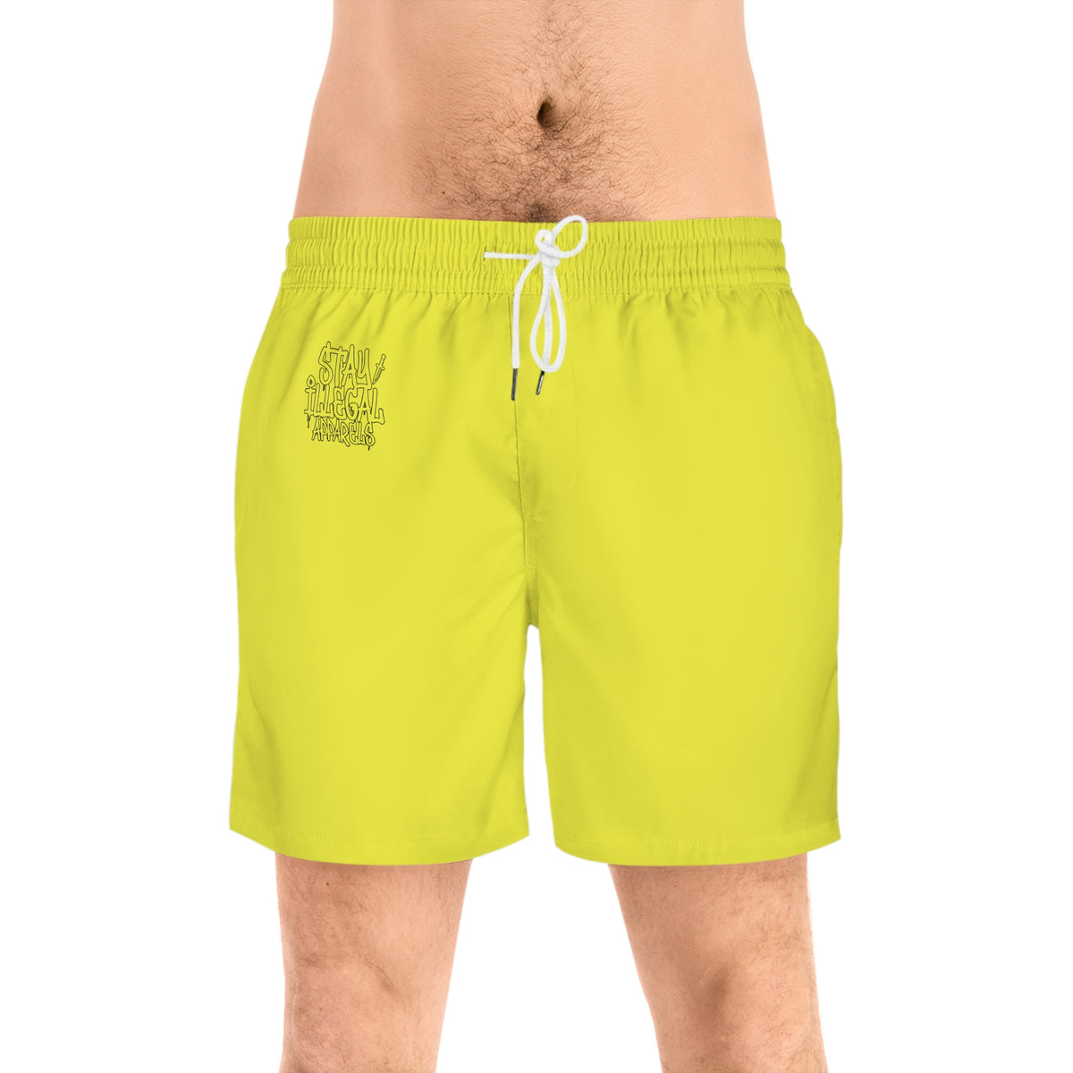 Plain Insignia - Stay Illegal Men's Yellow Swim Shorts