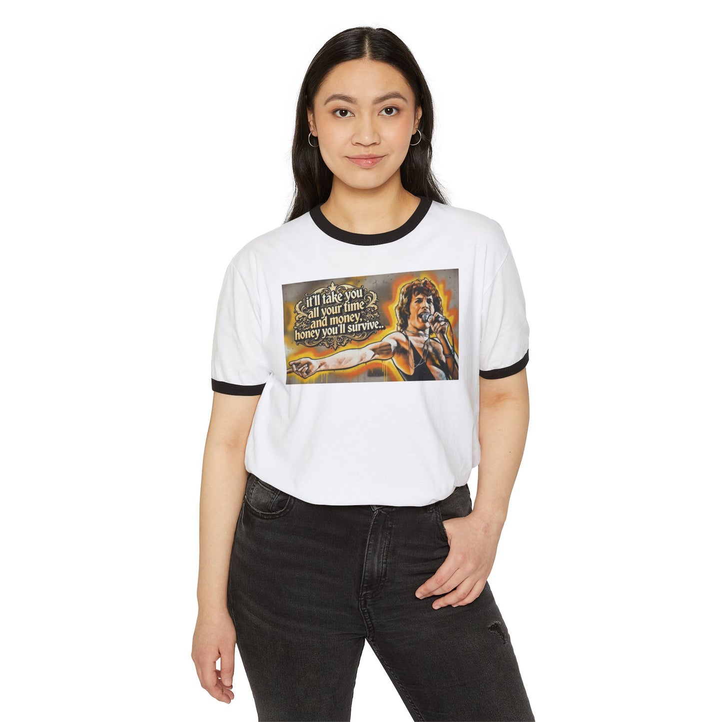 Stay Illegal Ringer T-Shirt — Freddie You Survive