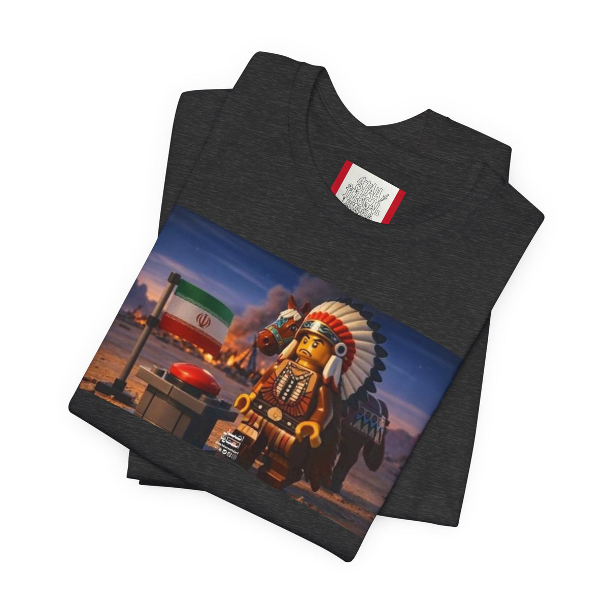 Propaganda T‑Shirt — IRAN LEGOS — USA Invaders