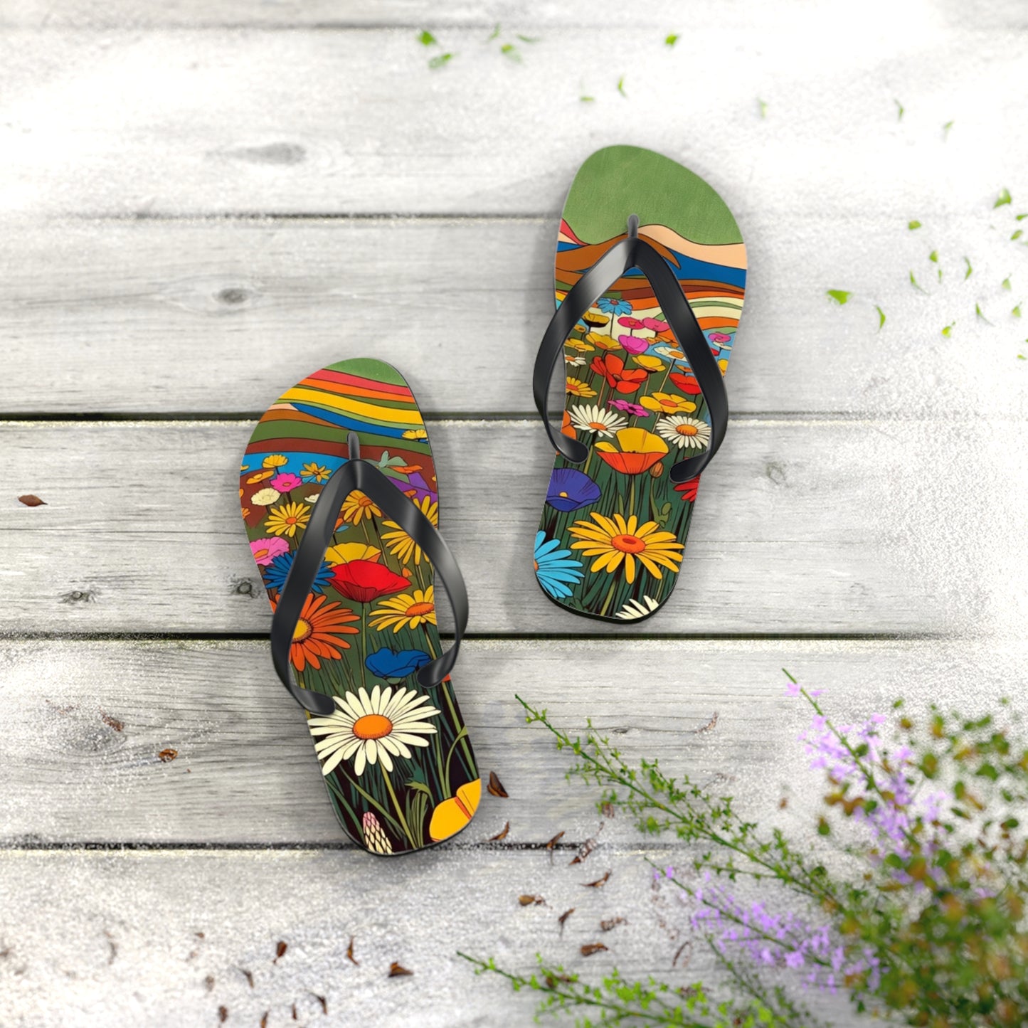 Flower Flip Flops – Fields Of Elysium