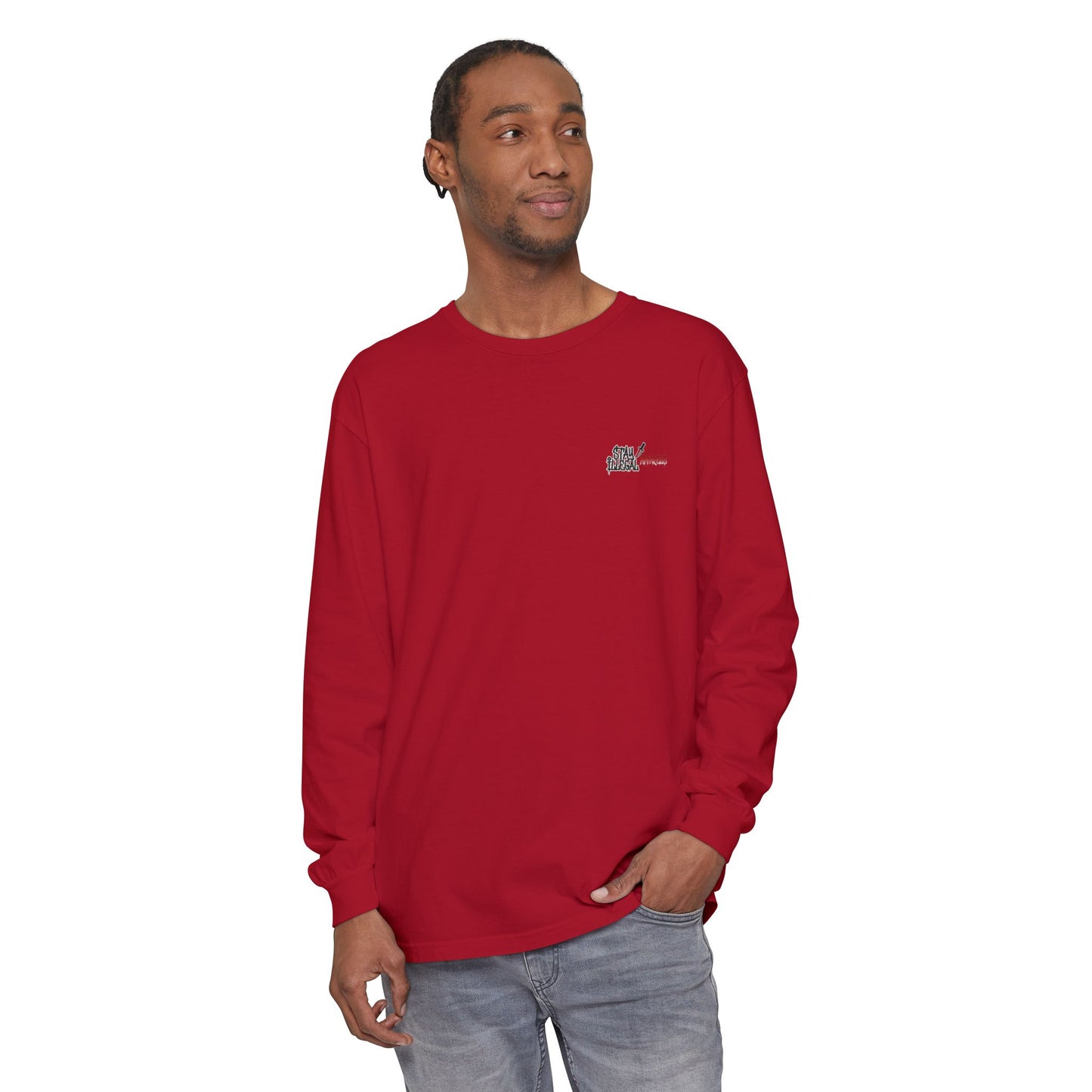 Long Sleeve Tee — More Europe 20euros Back Print