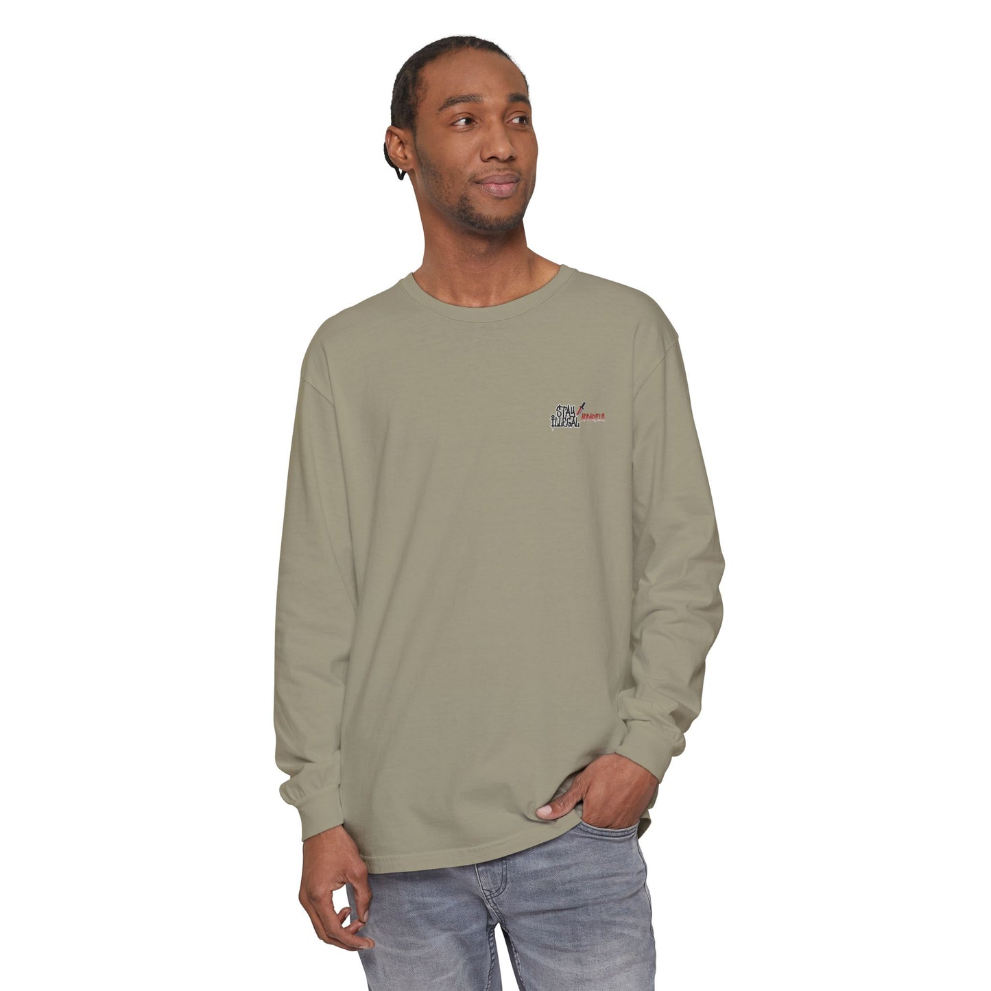 Long Sleeve Tee — More Europe 20euros Back Print