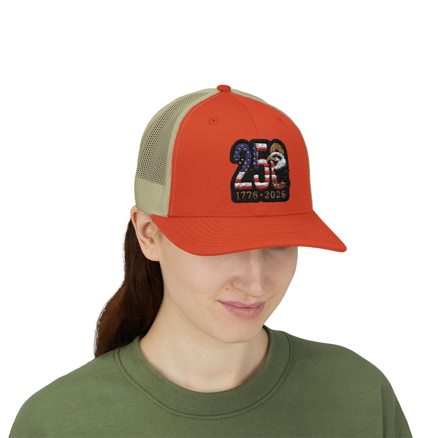 Stay Illegal Trucker Cap — USA 250th Anniversary Eagle Patch