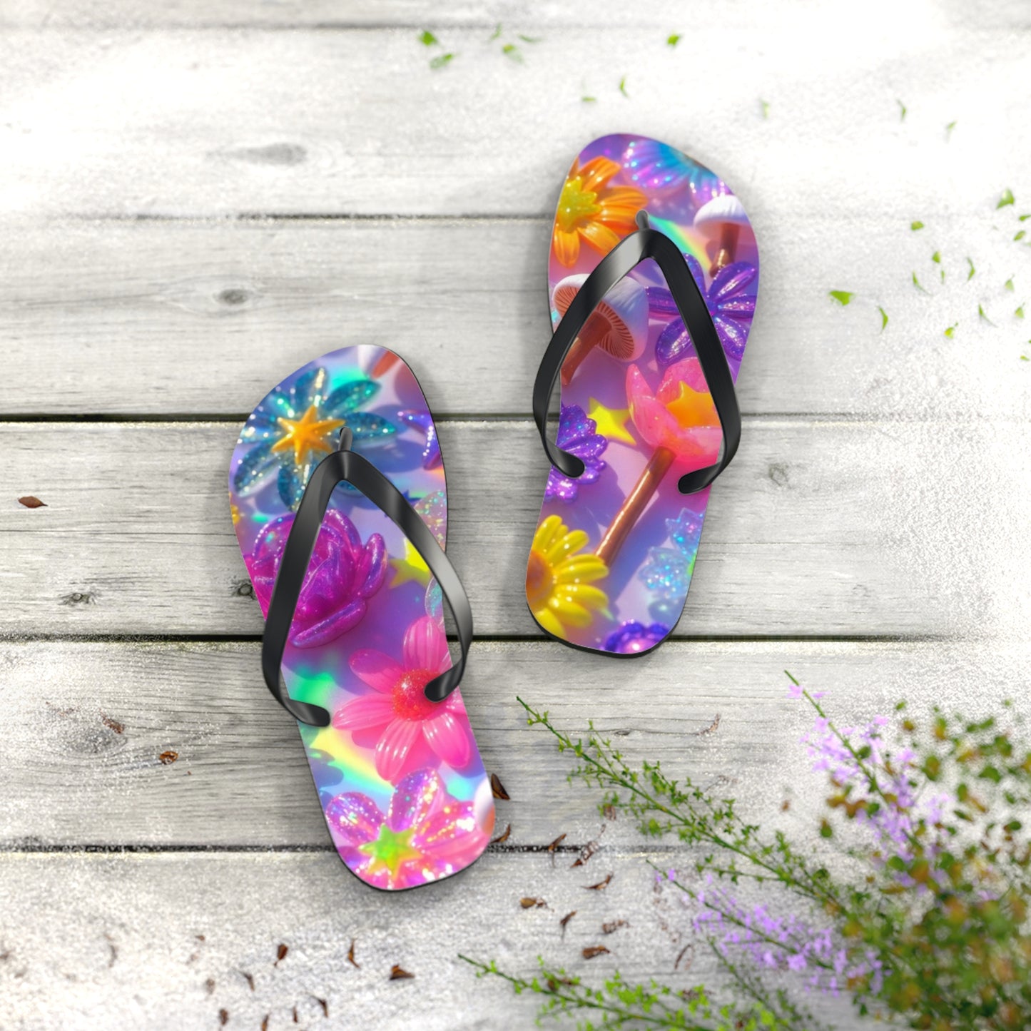 Flower Flip Flops – Psychedelic Summer