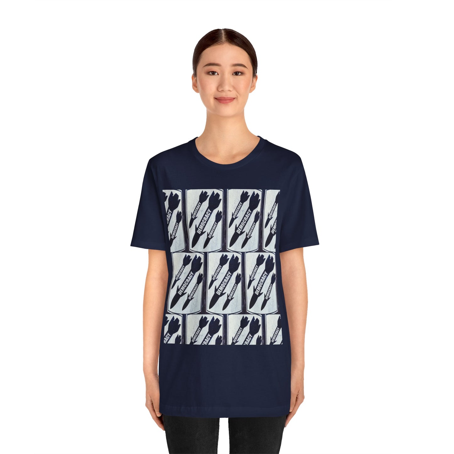 Protest T‑Shirt — DEMOCRATIC MISSILES