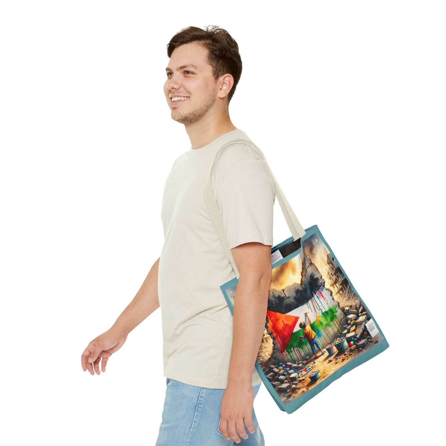 Bolso de hombro Tote — Palestine Paint