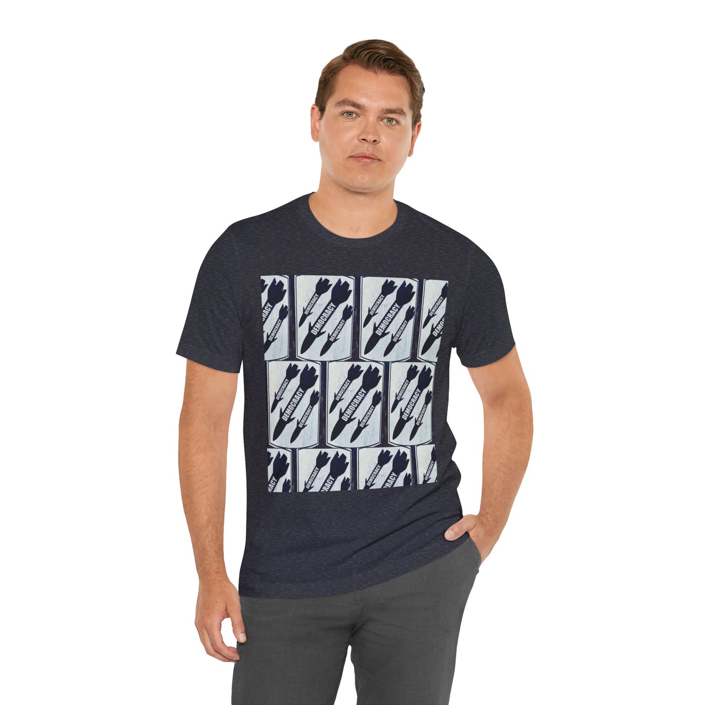 Protest T‑Shirt — DEMOCRATIC MISSILES