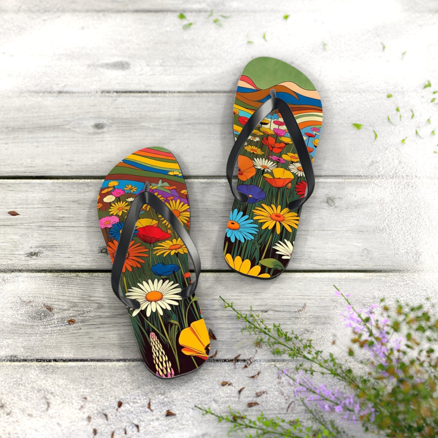 Flower Flip Flops – Fields Of Elysium