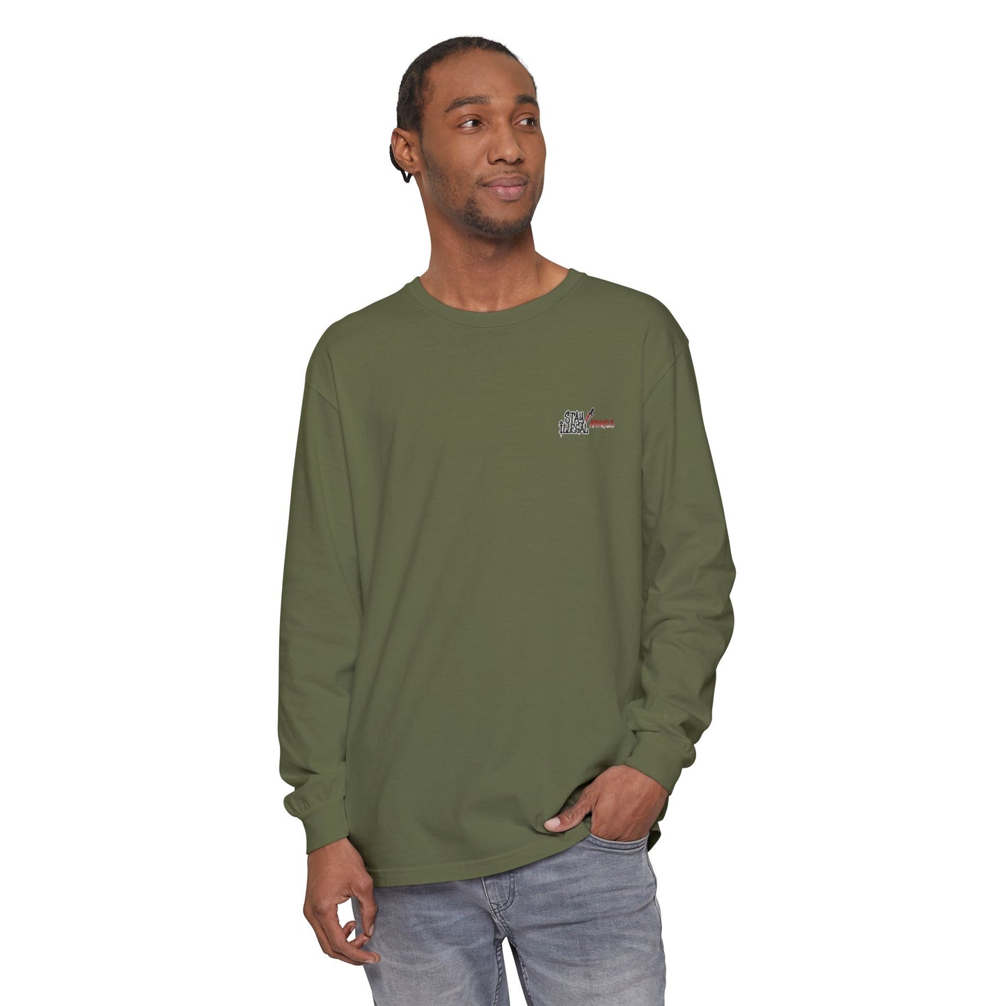 Long Sleeve Tee — More Europe 20euros Back Print