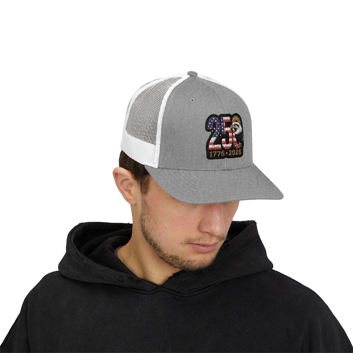 Stay Illegal Trucker Cap — USA 250th Anniversary Eagle Patch