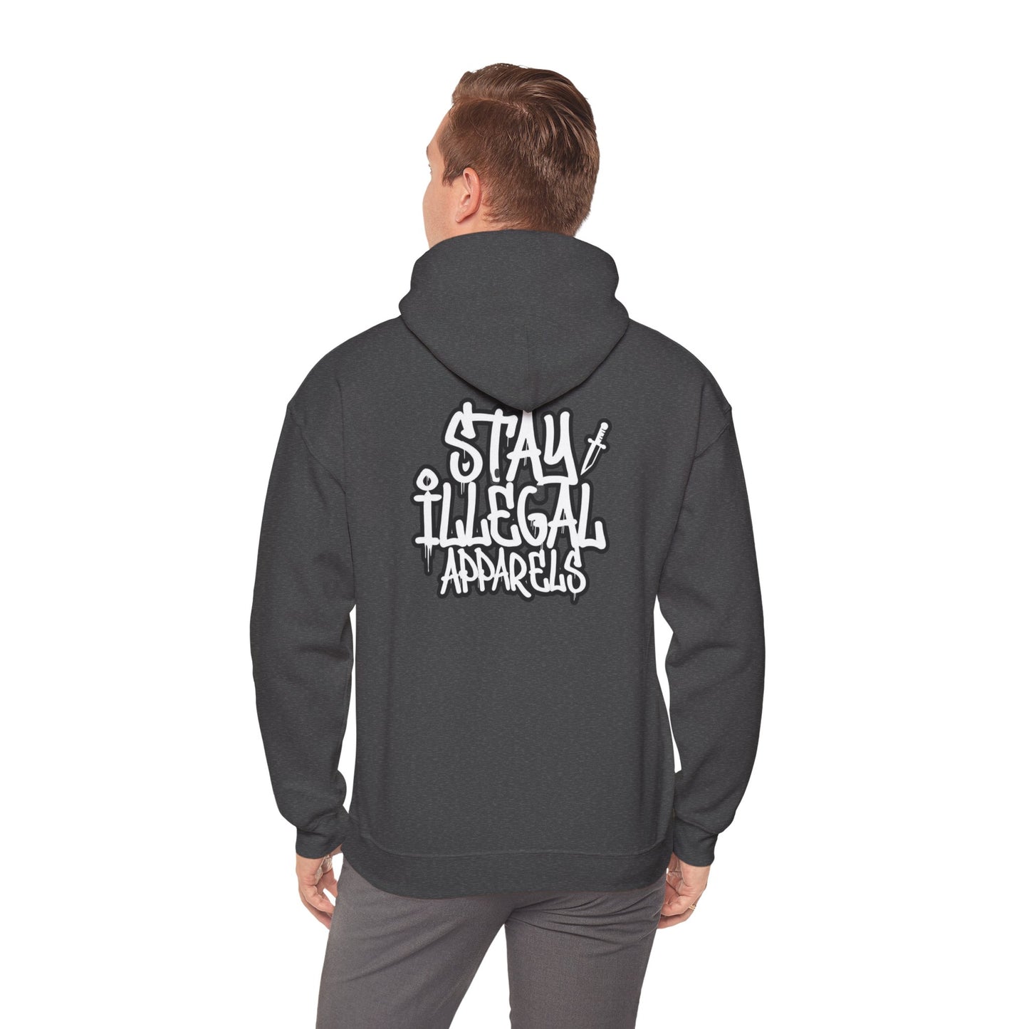Stay Illegal Graffiti Hoodie - Mobile Heart