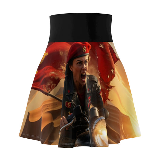Women's Skater Skirt — Hammer Sickle Bike Dunes