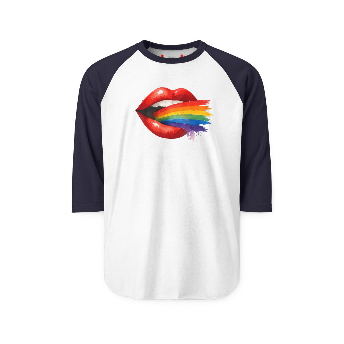 Stay Illegal Raglan 3/4 Sleeve T-Shirt — Sexy Lips