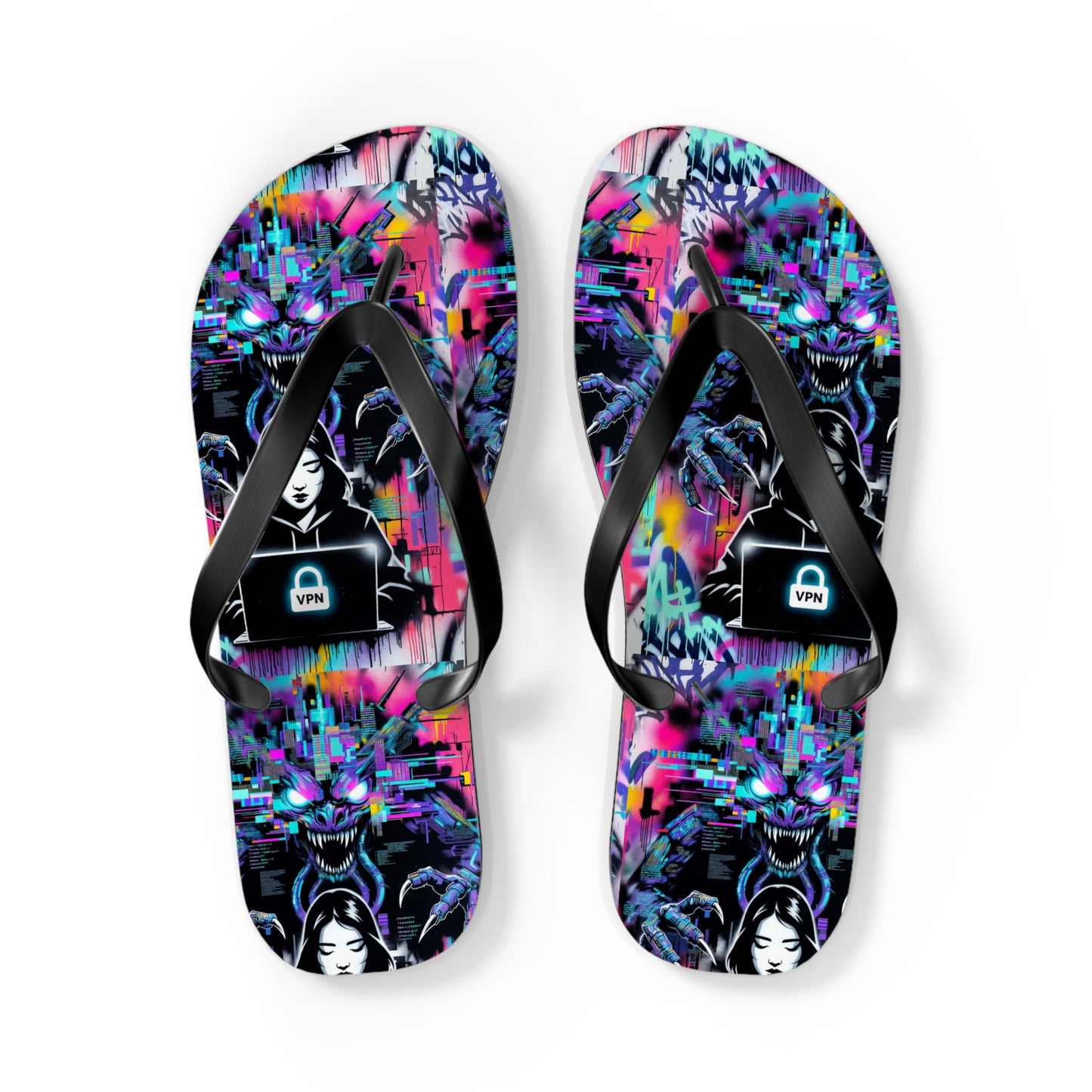 VPN Beach Flip Flops – Power Surge