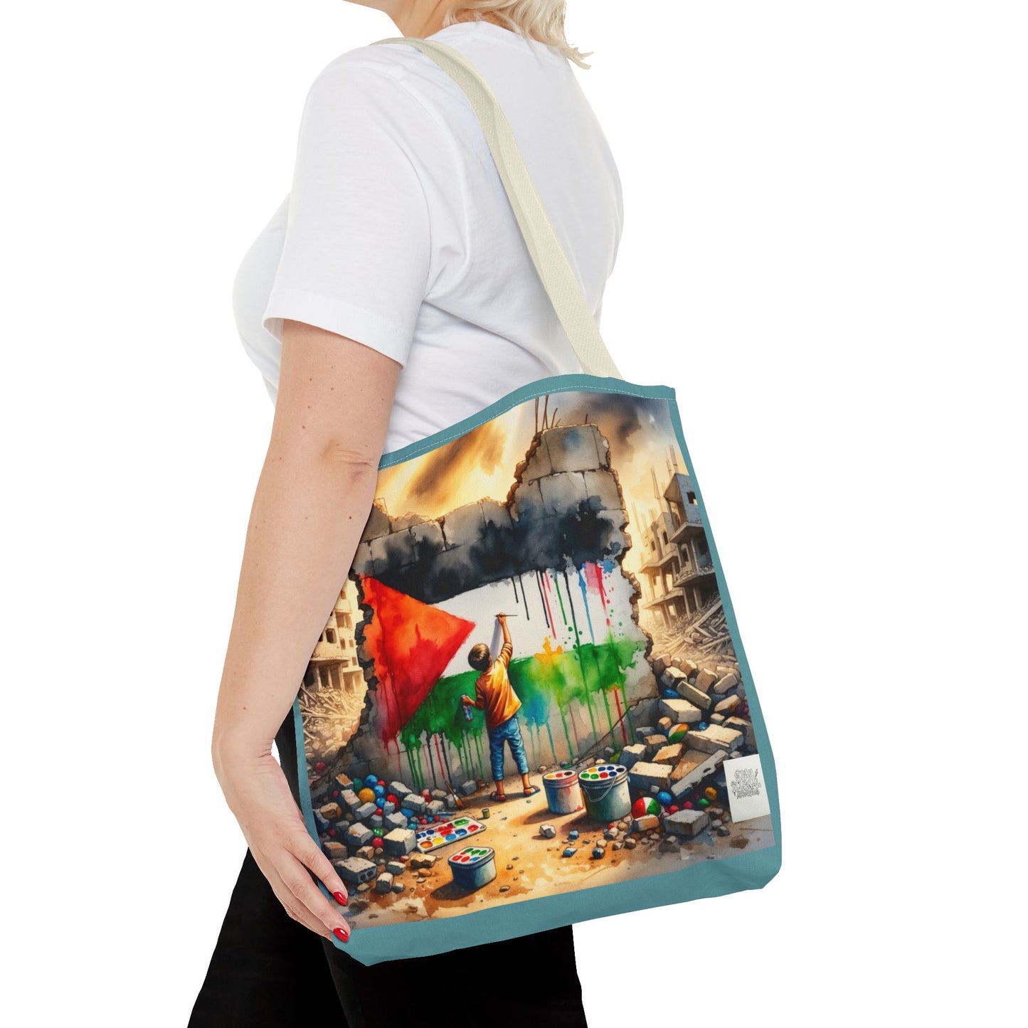 Bolso de hombro Tote — Palestine Paint