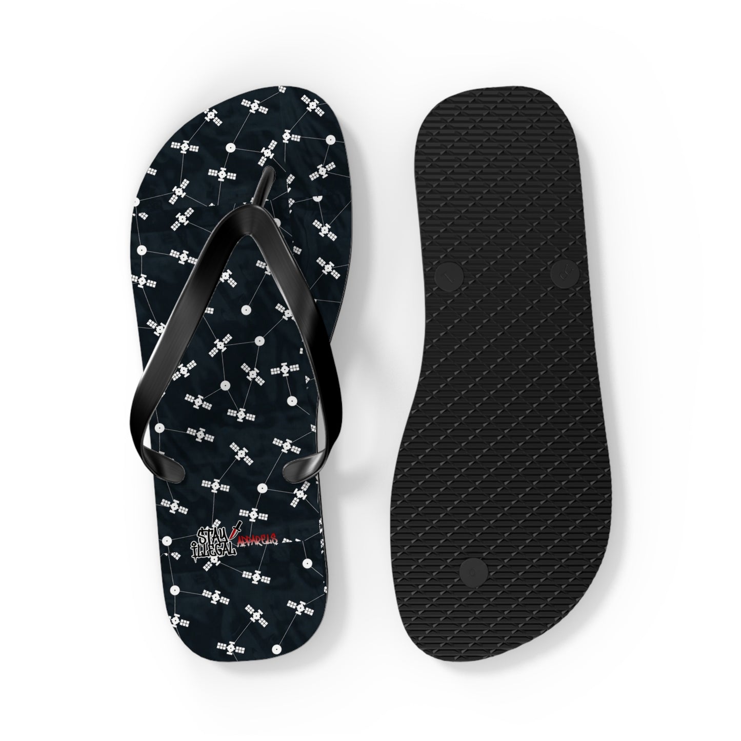 Satellite Flip Flops – Stay Illegal Satellite Black
