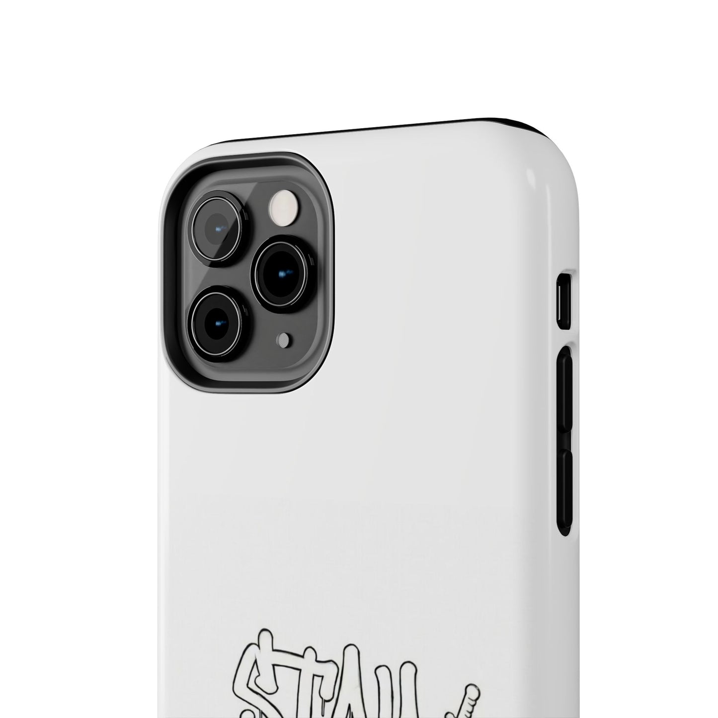 Coque de téléphone Stay Illegal - Blanc/Rouge robuste