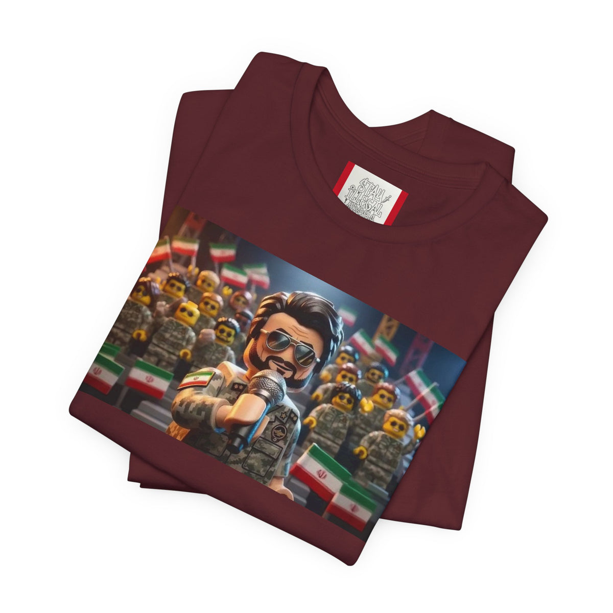 Propaganda T‑Shirt — IRAN LEGOS — IRGC Crowd Control
