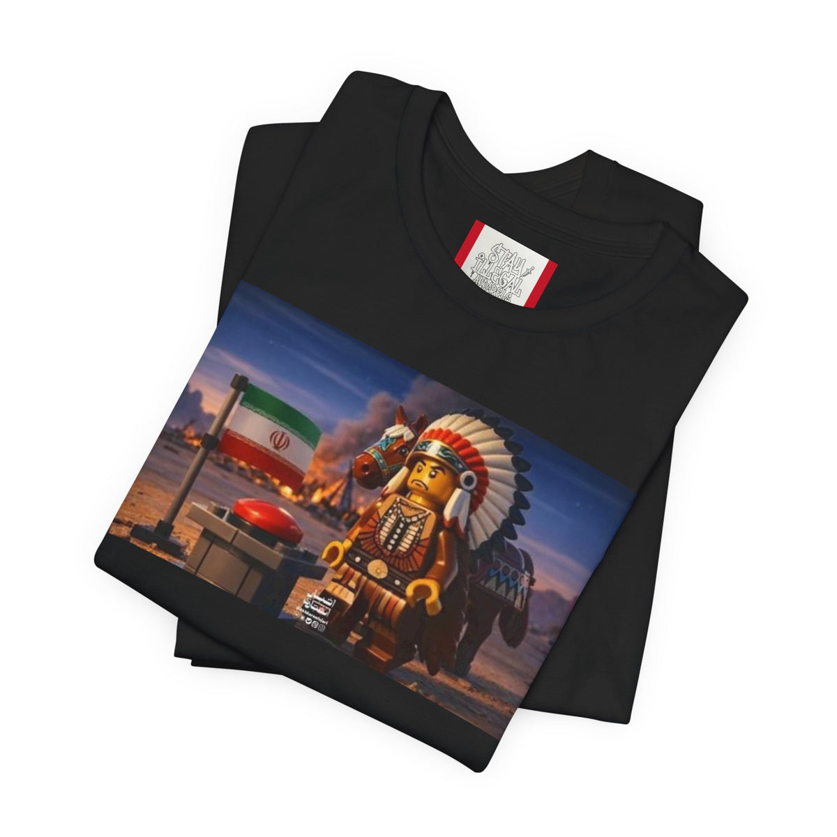 Propaganda T‑Shirt — IRAN LEGOS — USA Invaders