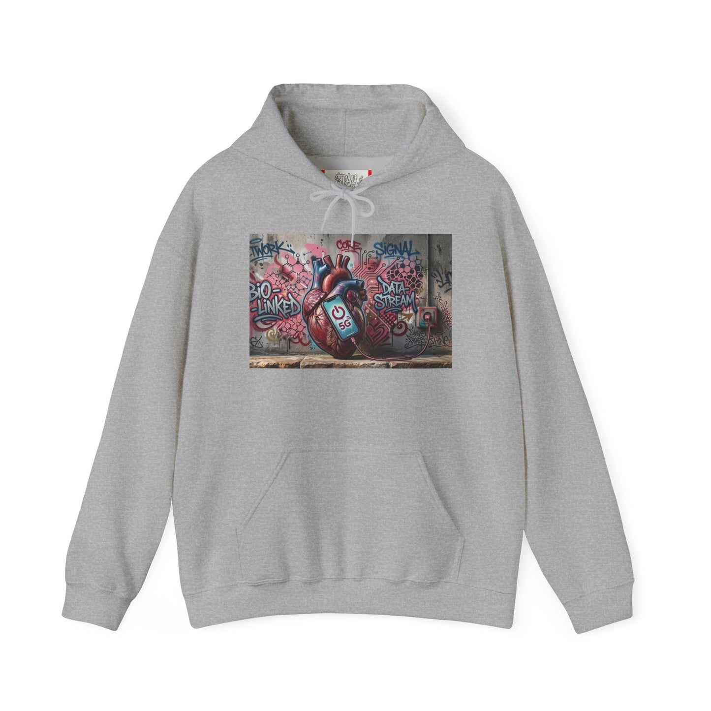 Stay Illegal Graffiti Hoodie - Mobile Heart