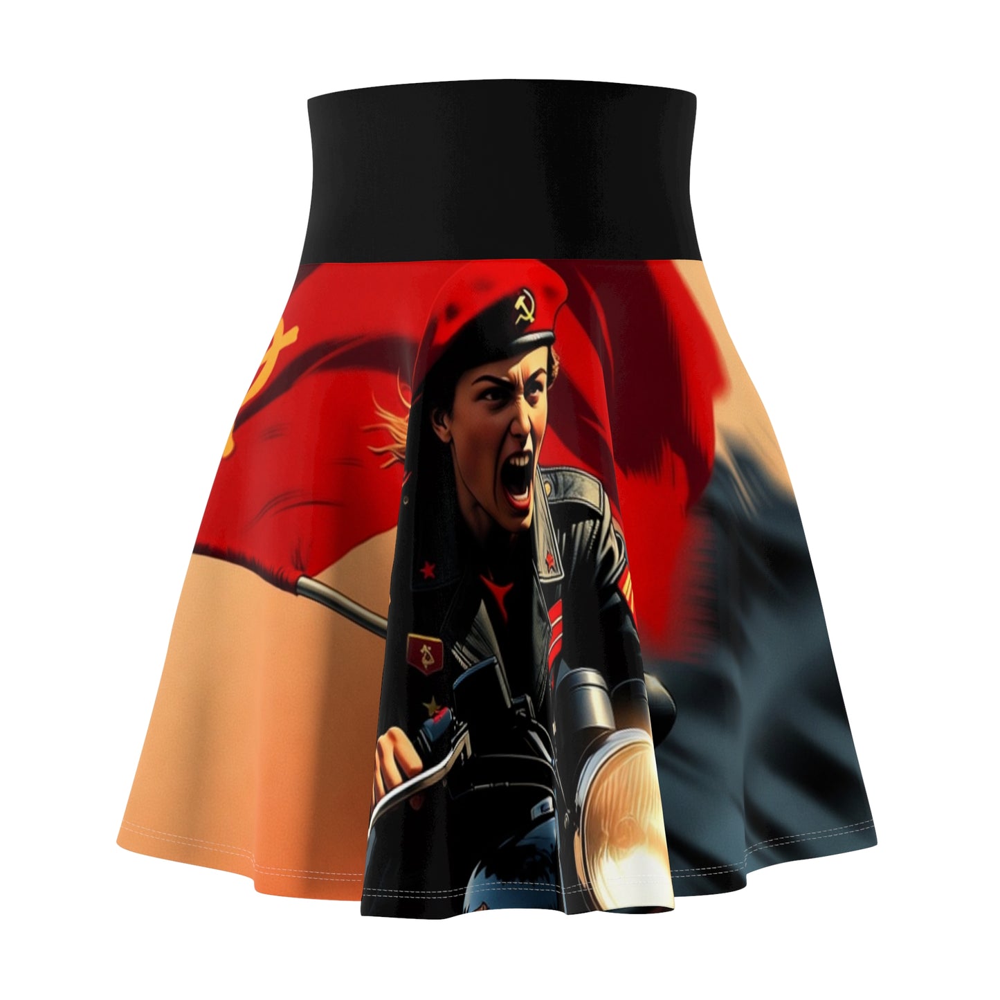 Women's Skater Skirt — Hammer Sickle Bike City
