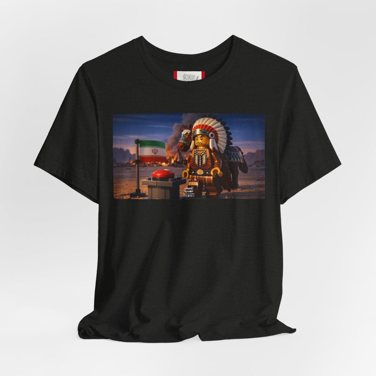 Propaganda T‑Shirt — IRAN LEGOS — USA Invaders