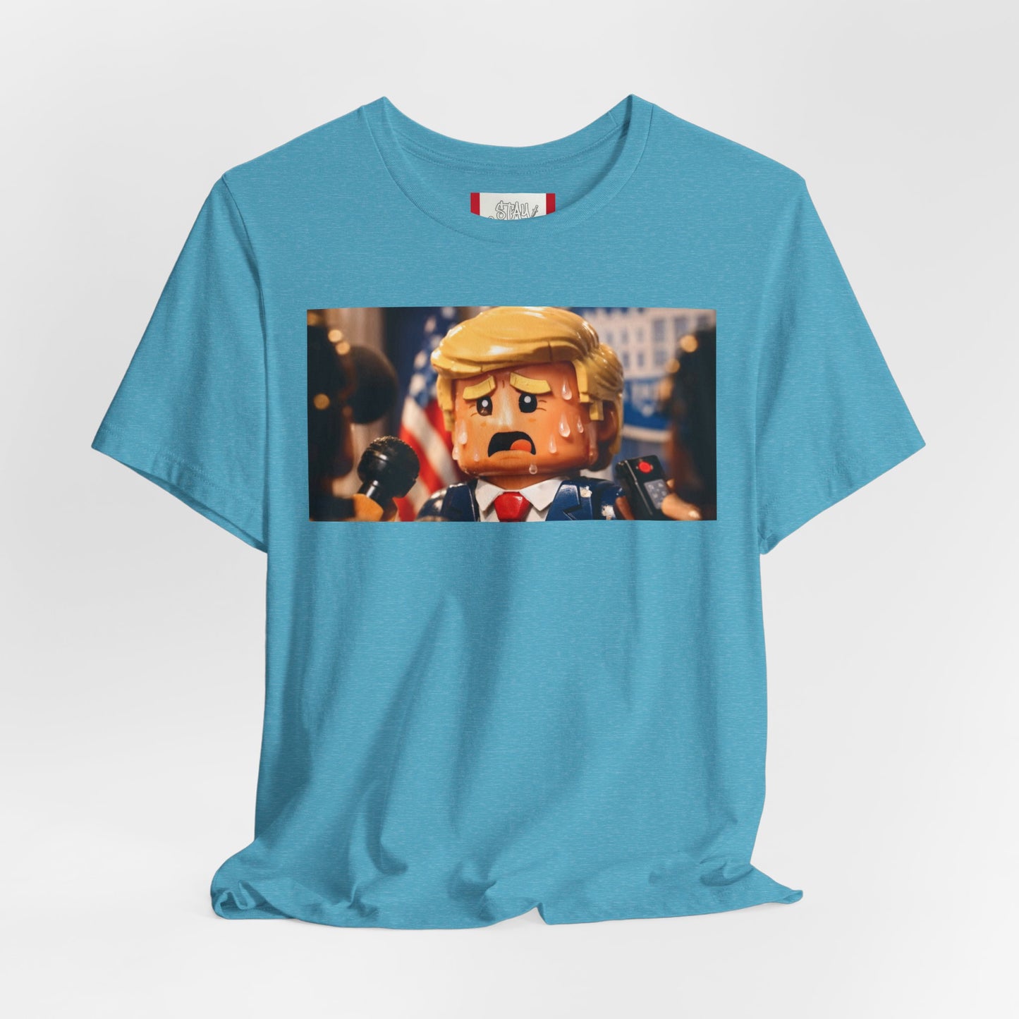 Propaganda T‑Shirt — IRAN LEGOS - Sweaty Trump