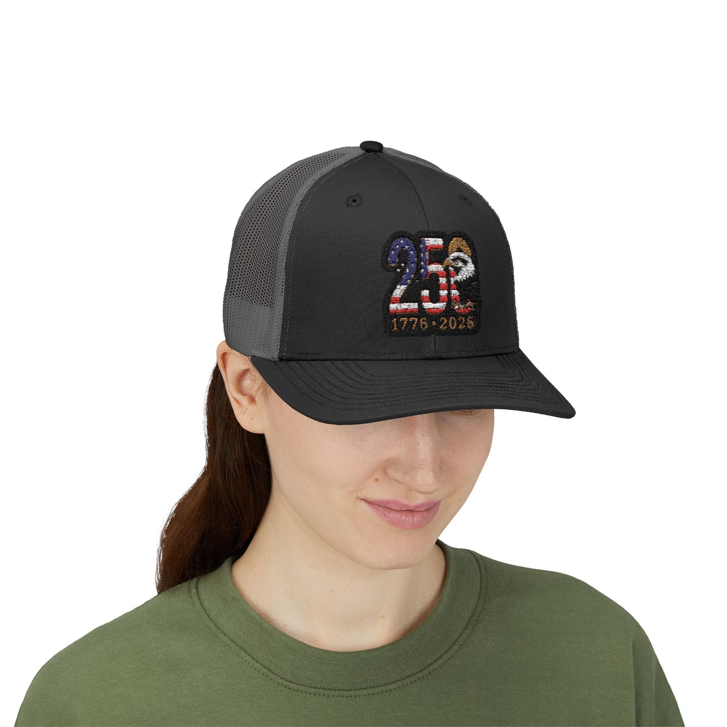 Stay Illegal Trucker Cap — USA 250th Anniversary Eagle Patch