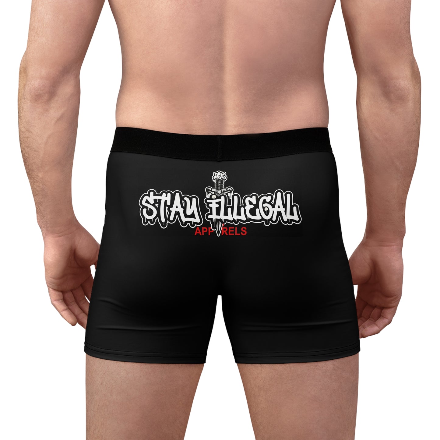 Black Collection - Stay Illegal Men's Boxer Briefs