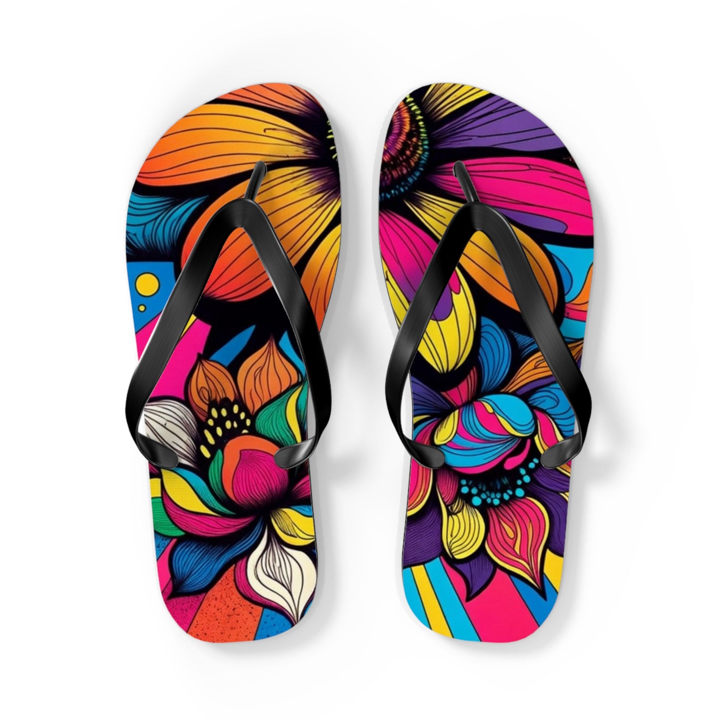 Flower Flip Flops – Retro Vibe