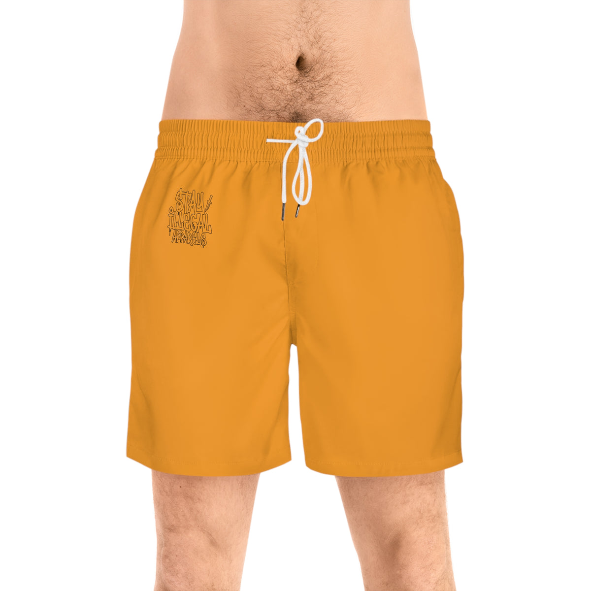 Plain Insignia - Stay Illegal Men's Mustard Swim Shorts